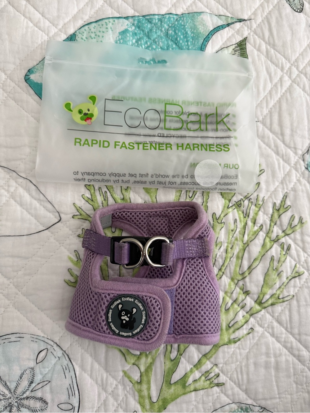 EcoBark Step in Dog Harness, Reflective Soft Padded Mesh Vest, Size XXS